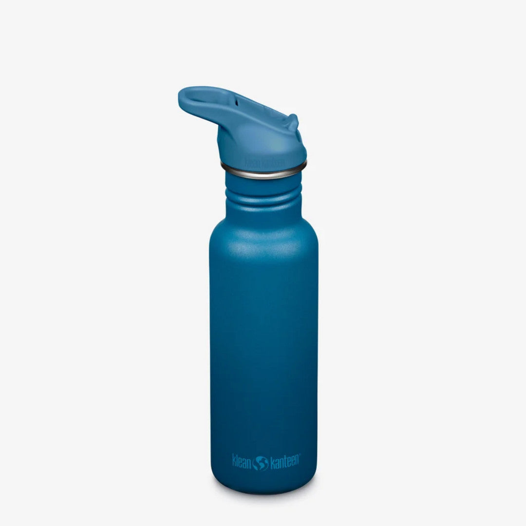 Klean Kanteen Classic Bottle 18oz - Flip Seal Sport Cap & Straw