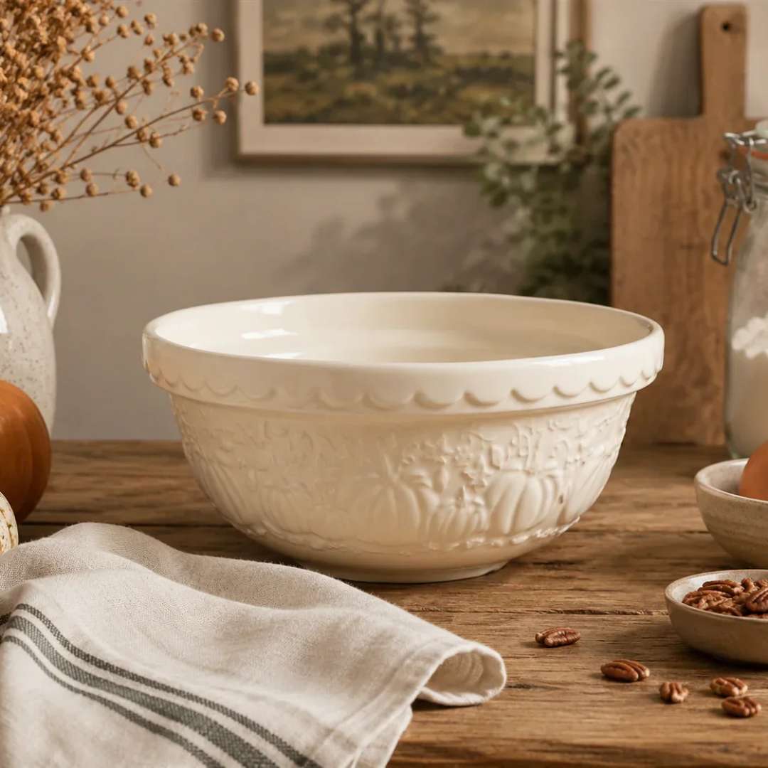 Mason Cash Fall Mixing Bowl Pumpkin Cream 2 L