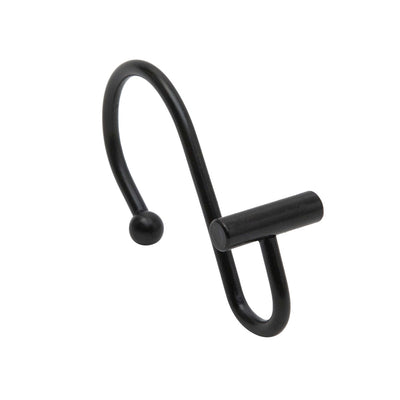 Moda At Home Black Halden Shower Hooks Pack Of 12