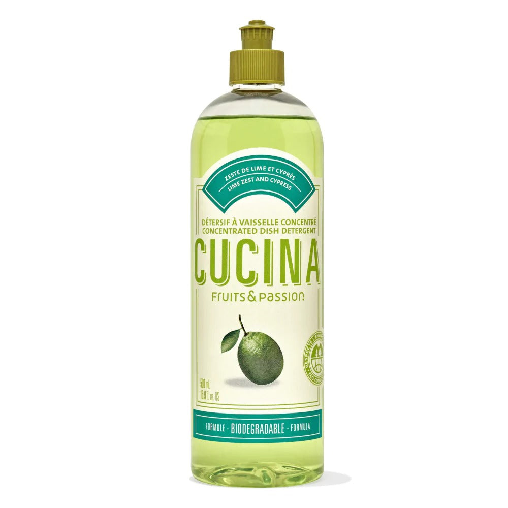 Fruits & Passion Cucina Concentrated Dish Soap, Lime Zest and Cypress