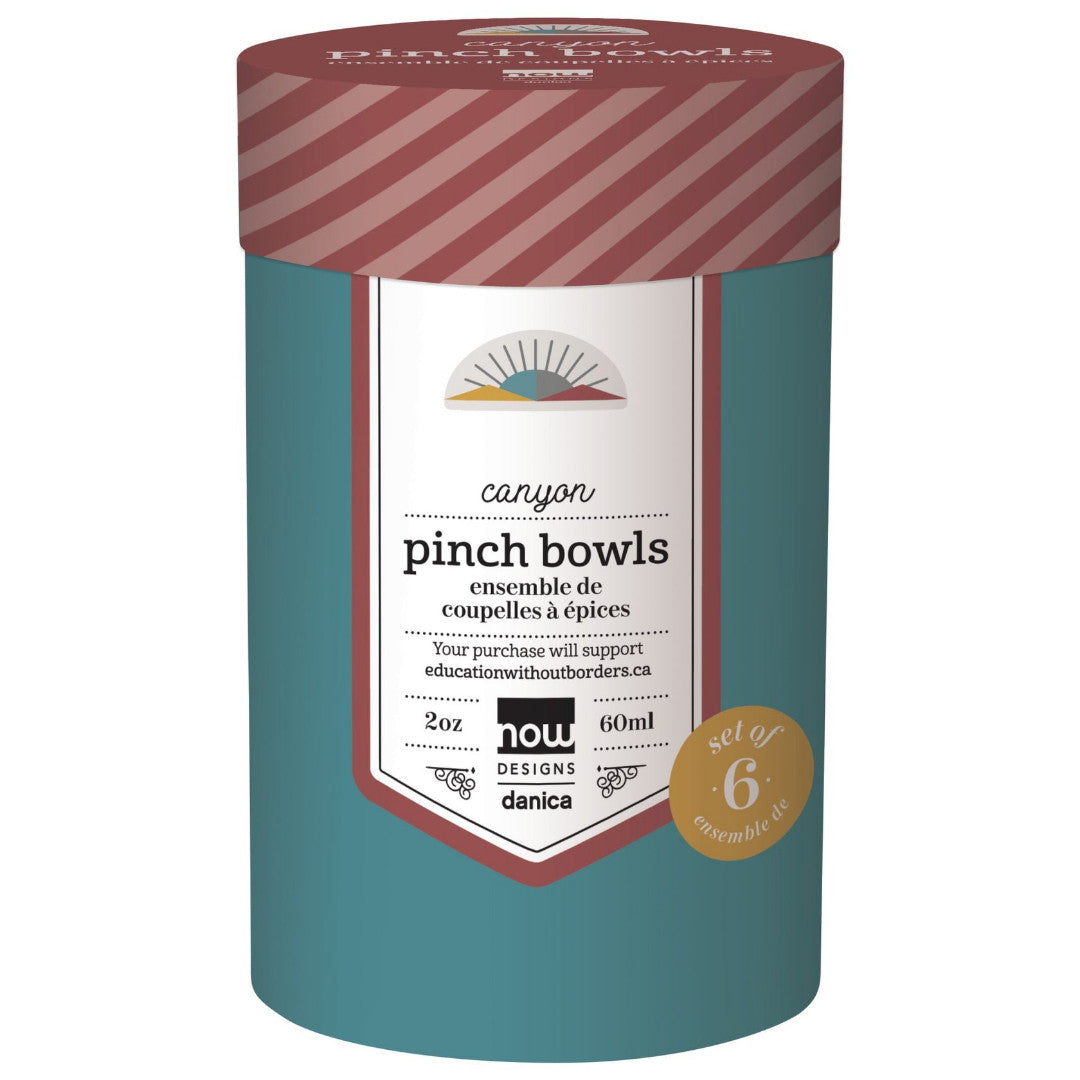 Now Designs Pinch Bowl Set Of 6 Canyon - iQ living