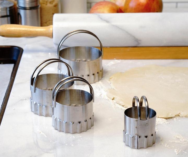RSVP Round Ripple Biscuit Cutter Set Of 4