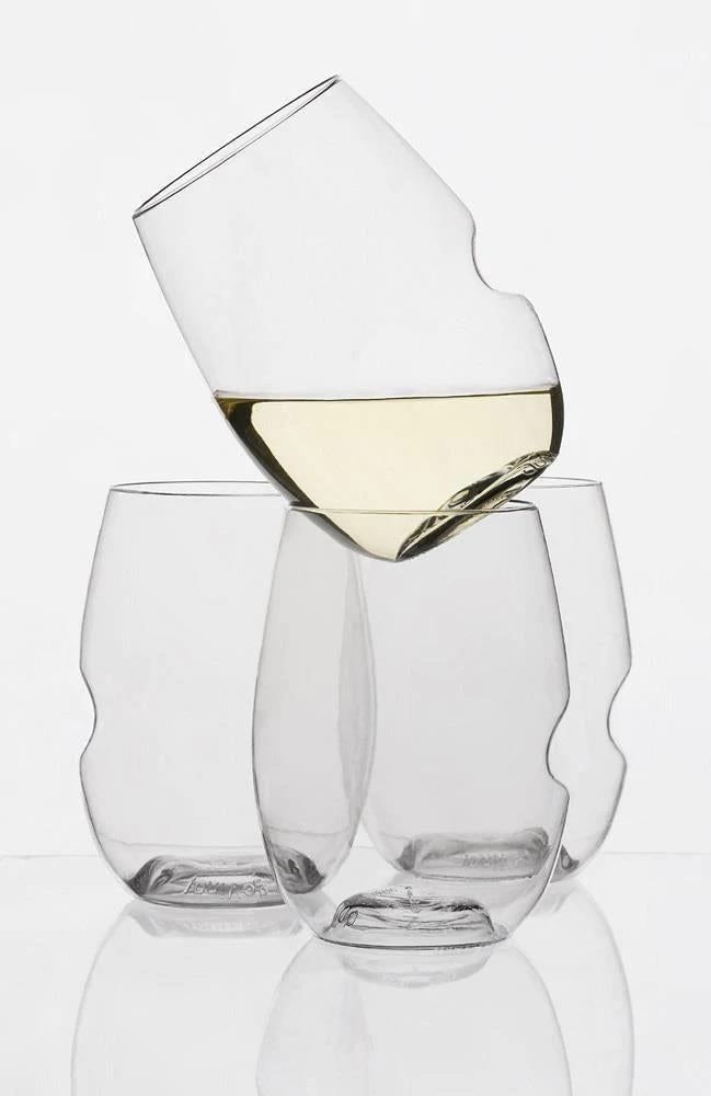 Govino Plastic Outdoor Stemless Wine Glass 16oz Set Of 4