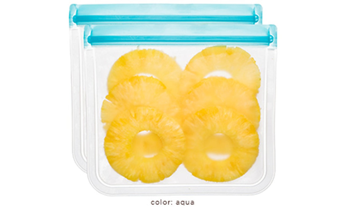 ReZip Lay-Flat Lunch Leak Proof Reusable Storage Bag - 2 Pack - iQ living