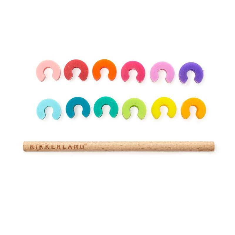 Kikkerland Rainbow Wine Markers - iQ living