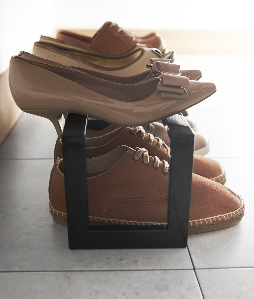 Yamazaki Line Expandable Single Tier Shoe Rack