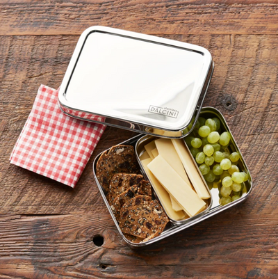 Dalcini Stainless Lunch Bistro Box & Little Snacker Combo