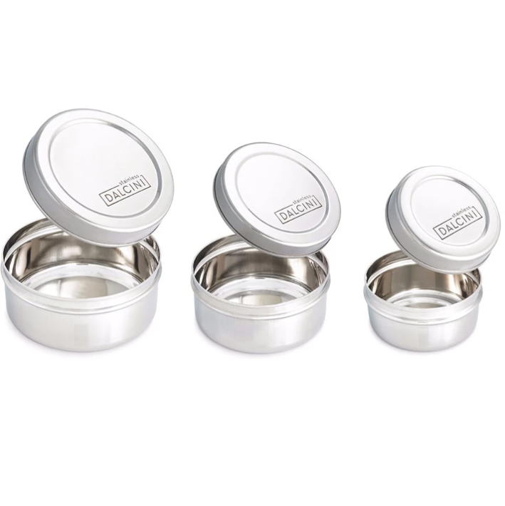 Dalcini Stainless Lunch Round Snack Trio