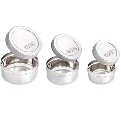 Dalcini Stainless Lunch Round Snack Trio