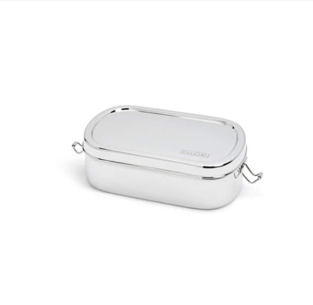 Dalcini Stainless Lunch Large Oval With Clips Container