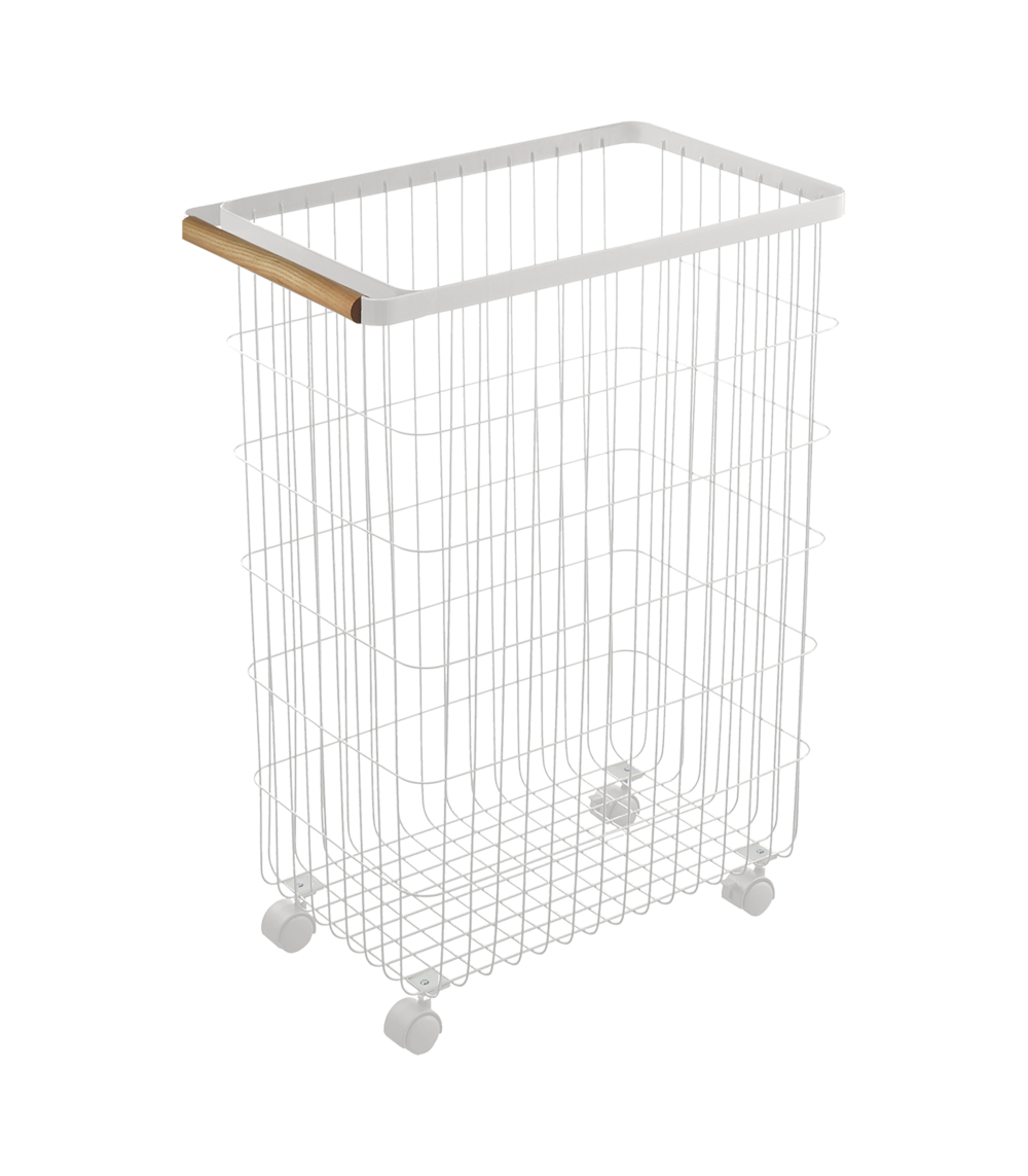 Yamazaki Tosca Rolling Wire Laundry Basket
