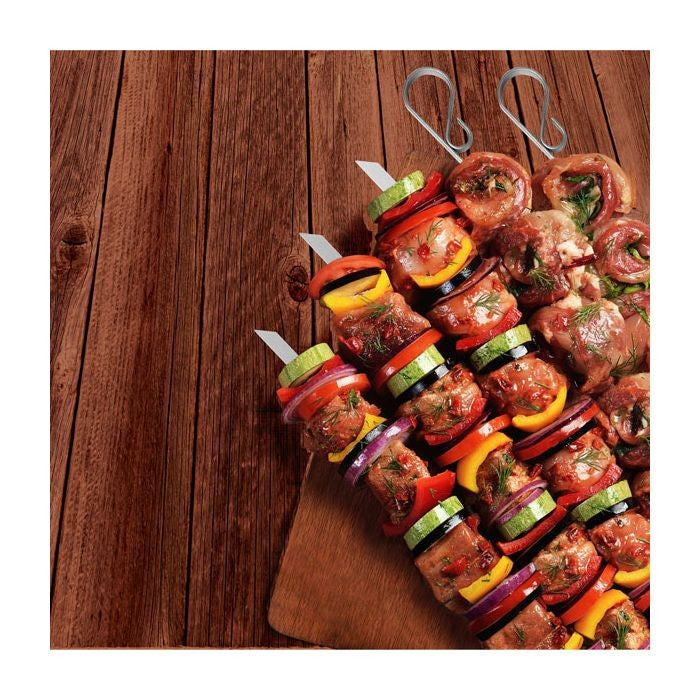 Norpro BBQ Stainless Steel Flat Skewers Set of 6