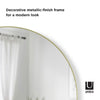 Umbra Hubba Brass Rim Arched Mirror