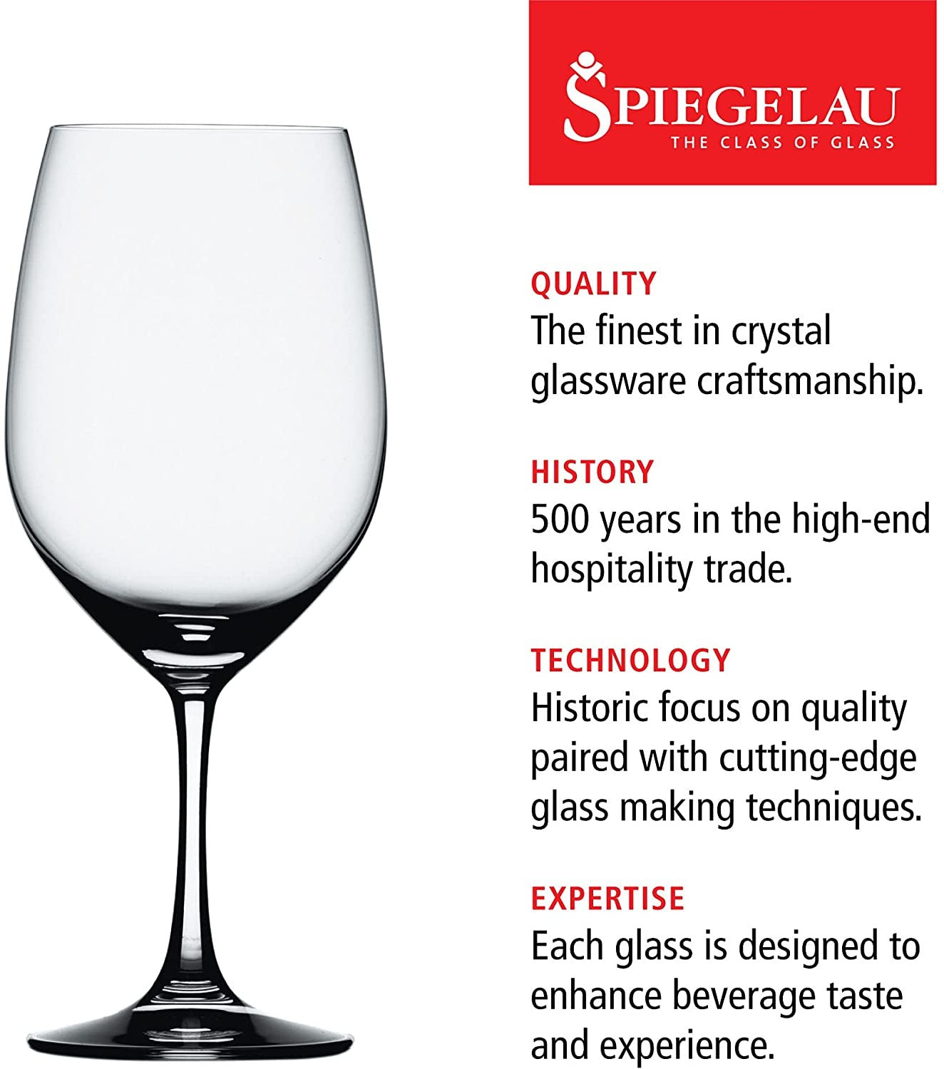 Spiegelau Style Burgundy Wine Glass Set of 4