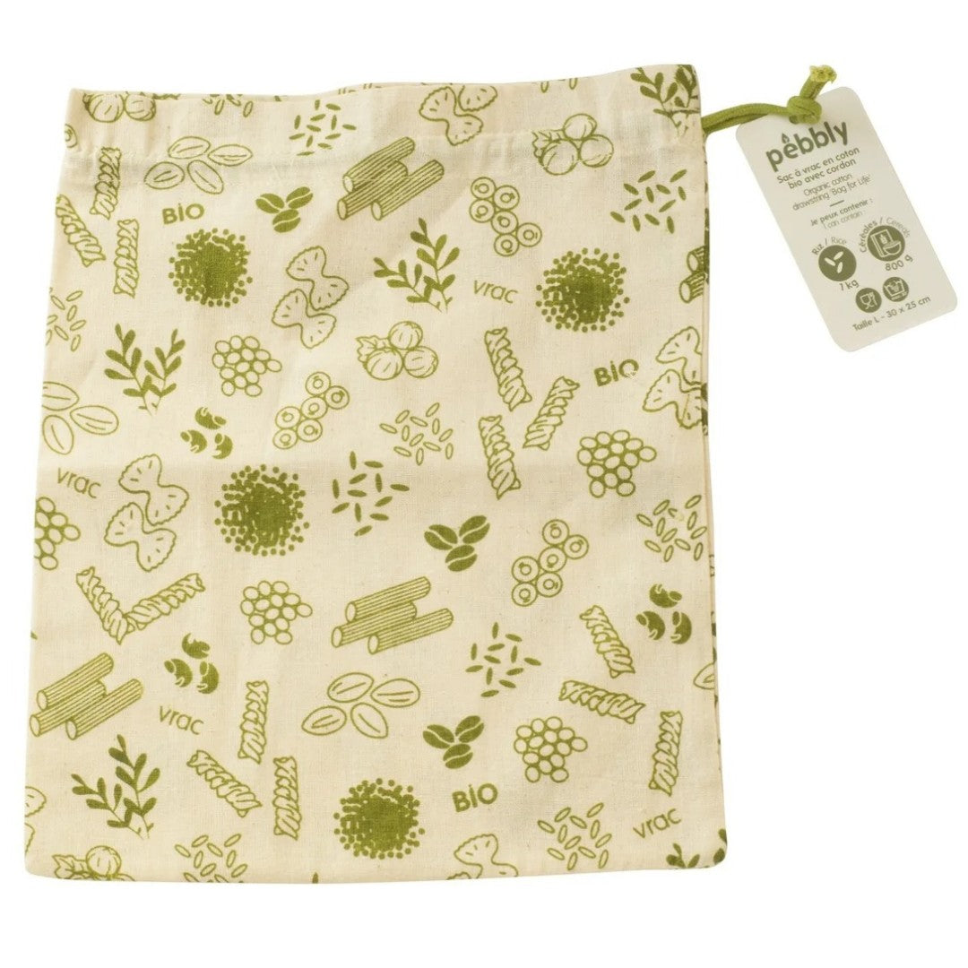Pebbly Organic Cotton Food Sack