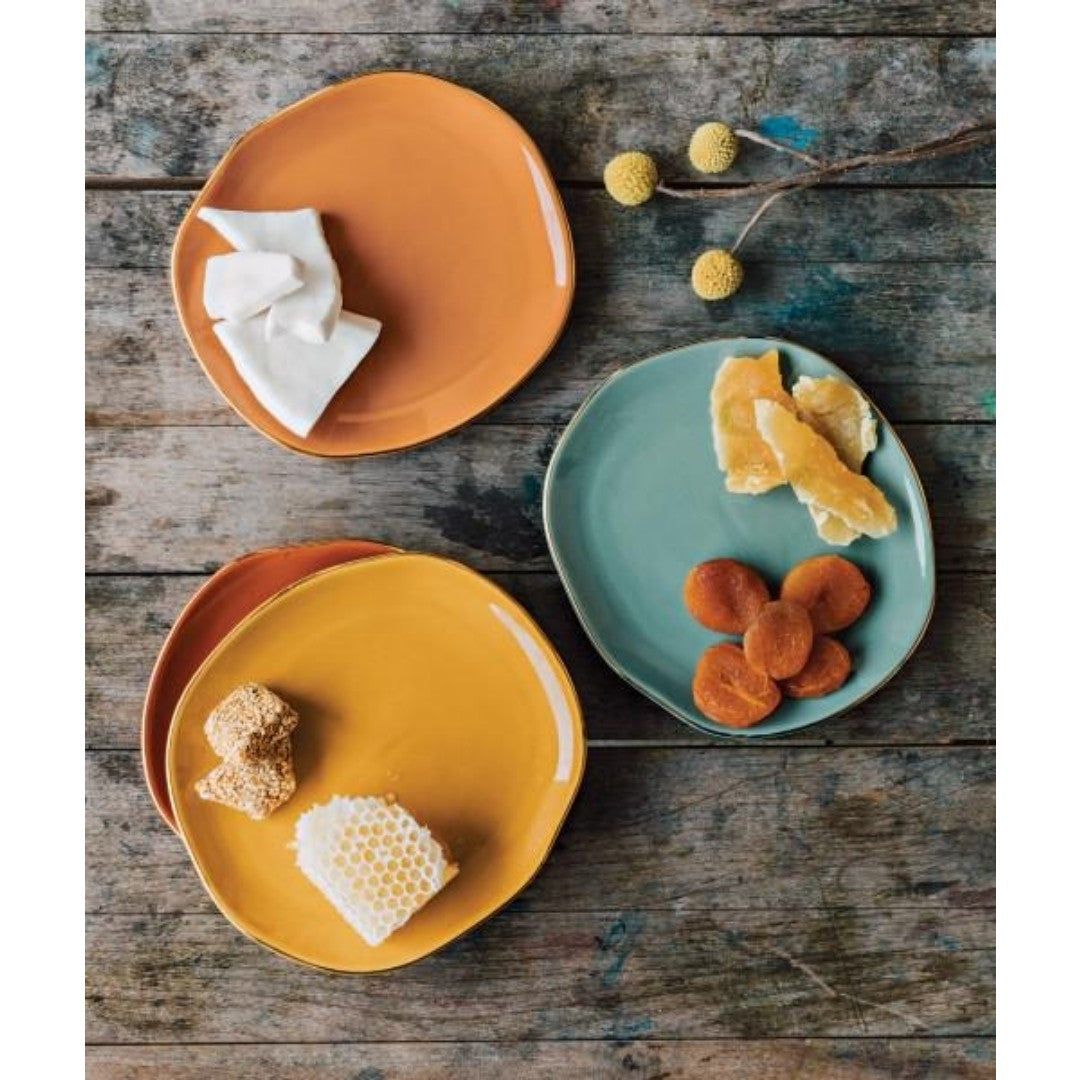 Danica Appetizer Plate Jewel Dune Set Of 4