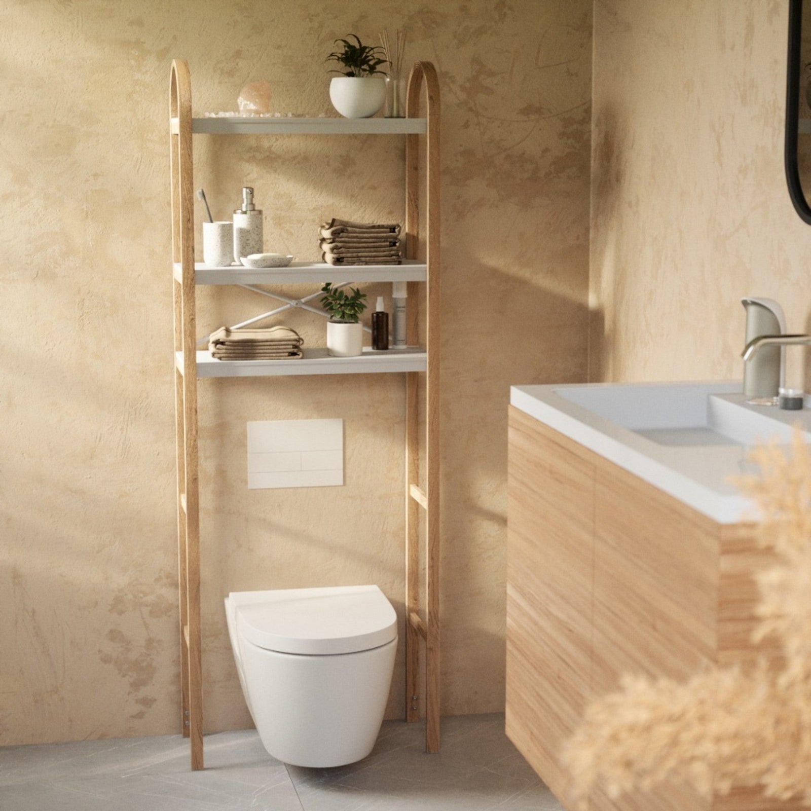 Umbra Bellwood Over The Toilet Shelf - Natural
