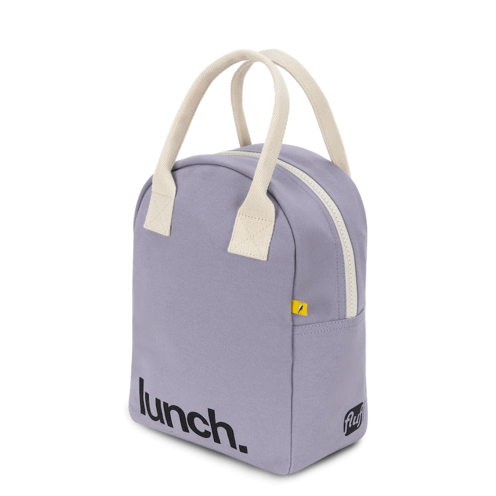 Fluf Zipper Lunch Bag Lavender
