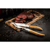 Laguiole Luxury Steak Knives Set Of 6 - Olive Wood