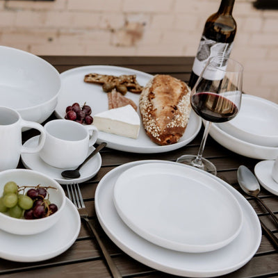 Mesa Ceramics Bianco Dinner Plate 11"