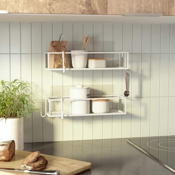 Umbra Cubiko Shower Bins White Set Of 2 - iQ living