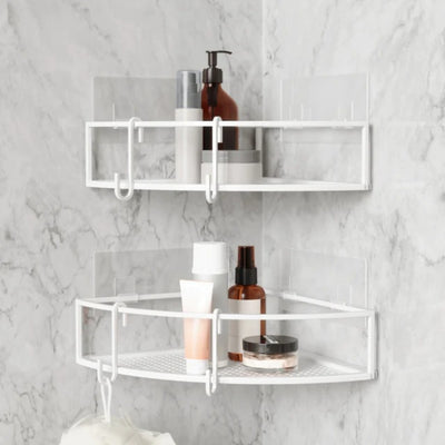 Umbra Cubiko White Shower Corner Bins Set Of 2