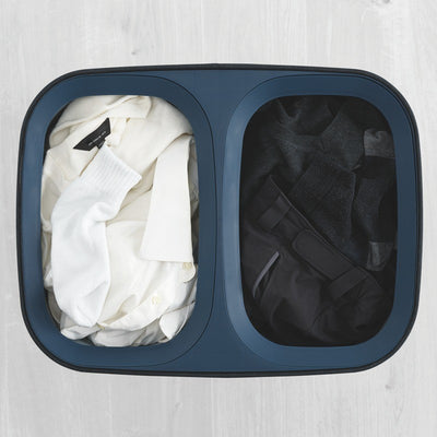 Joseph Joseph Tota Duo Laundry Basket - 90 L Black