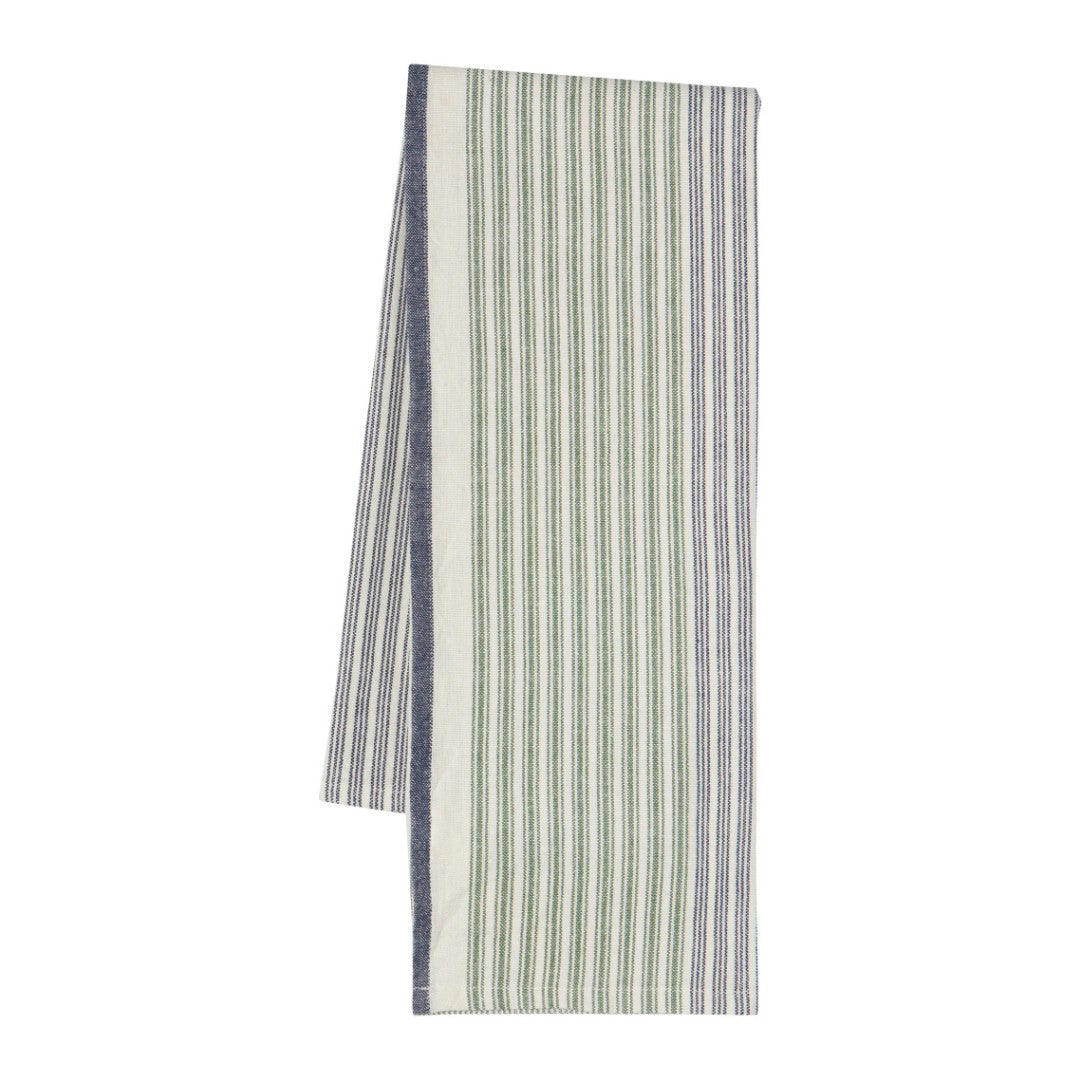 Danica Tea Towel Jade Array Stripe Set Of 2