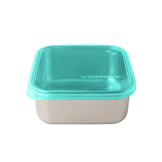 U-Konserve 30oz Square Stainless Steel Food Container - Island Teal