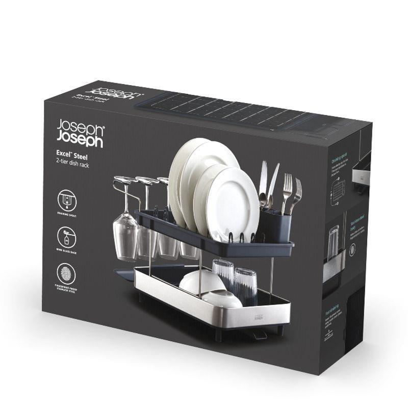 Joseph Joseph Excel Steel 2 Tier Dish Rack