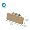 iDesign Wood Clip-On Labels For Storage Bins, Set Of 3