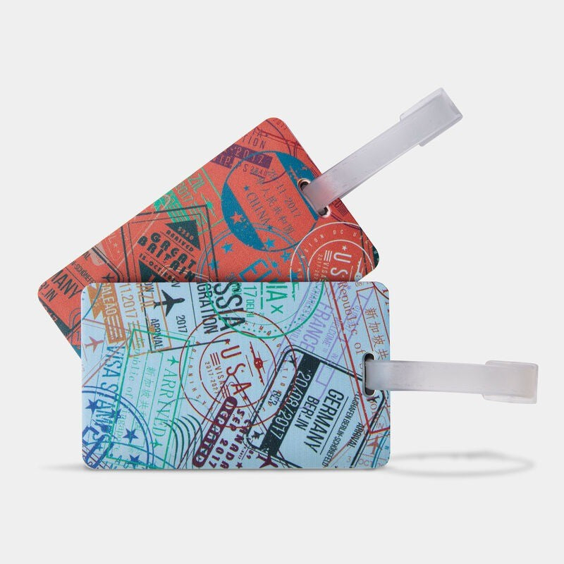 Travelon Luggage Tag Set Of 2 - Stamps