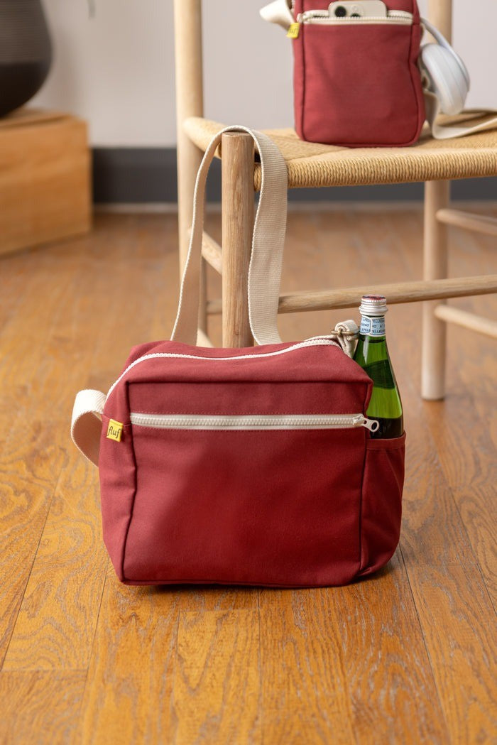 Fluf Crossbody Lunch Bag - Vintage Burgundy