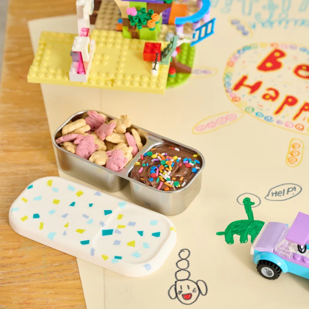 PlanetBox Day Tripper Snack Container - Terrazzo