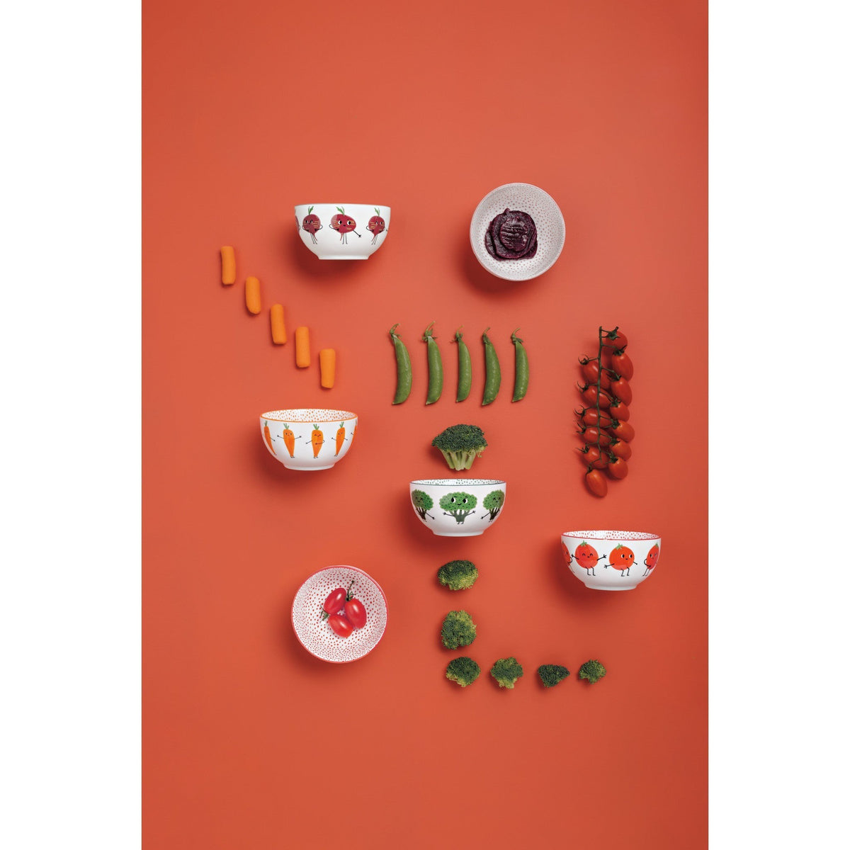 Danica Pinch & Dip Bowls Set Of 4 Funny Food - iQ living