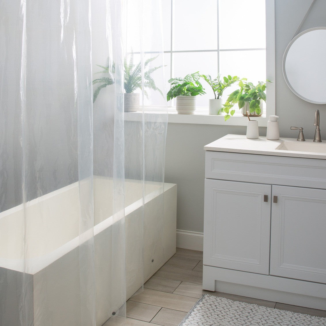 Moda At Home PEVA Wide Shower Curtain Liner 108" x 72"