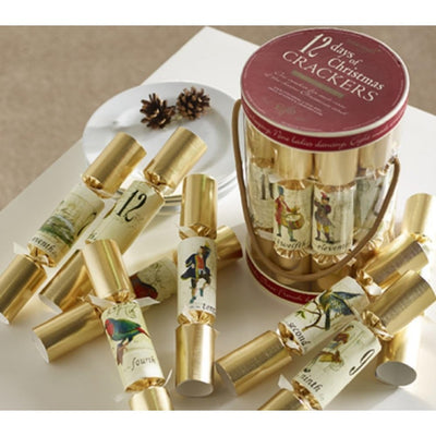 Robin Reed Christmas Crackers 12 Pack 10" - 12 Days Of Christmas