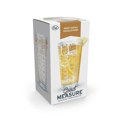 Fred Good Measure 16oz Cocktail Recipe Glass - Whisky