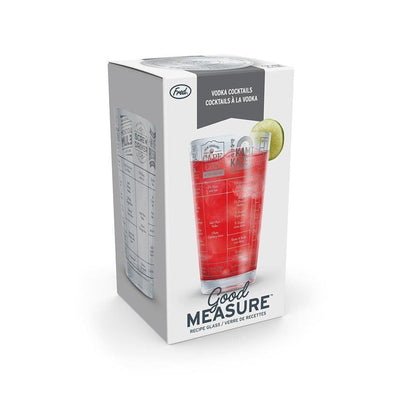 Fred Good Measure 16oz Cocktail Recipe Glass - Vodka