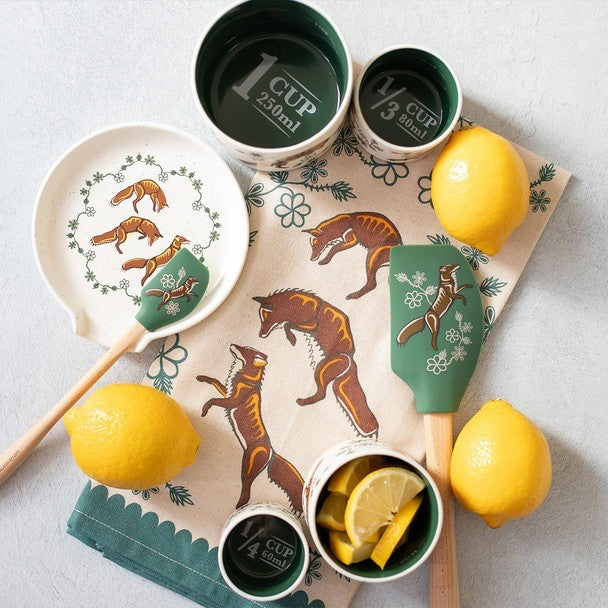 Native Northwest Cotton Tea Towel Foxes