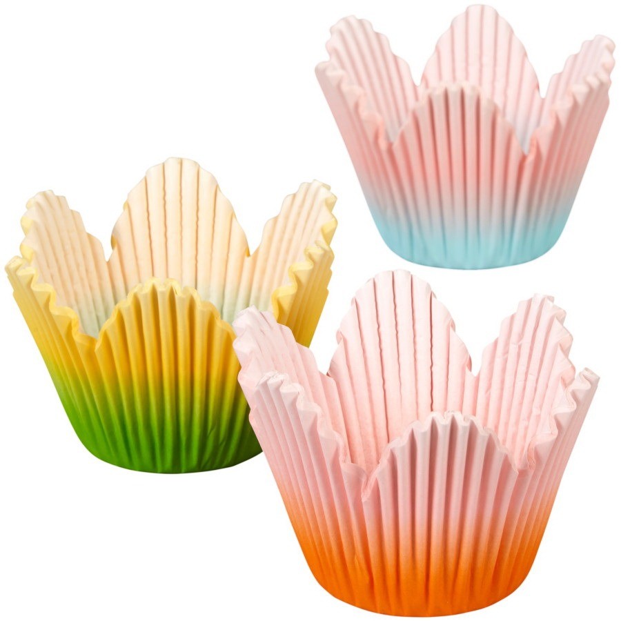 Wilton Easter Baking Cups 72 Count - Ombre Flower Petal