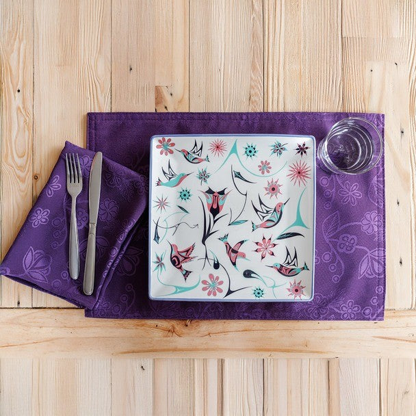 Native Northwest Hummingbirds Serving Plate
