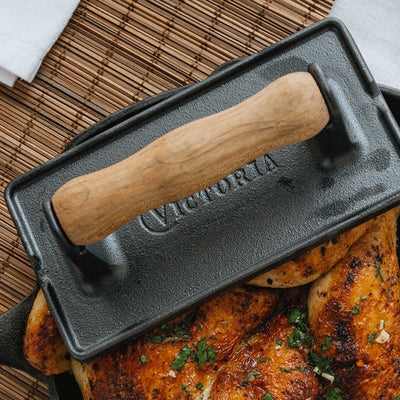 Victoria Cast Iron Meat & Bacon Press