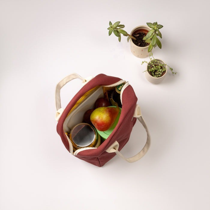 Fluf Zipper Lunch Bag - Carbon Black