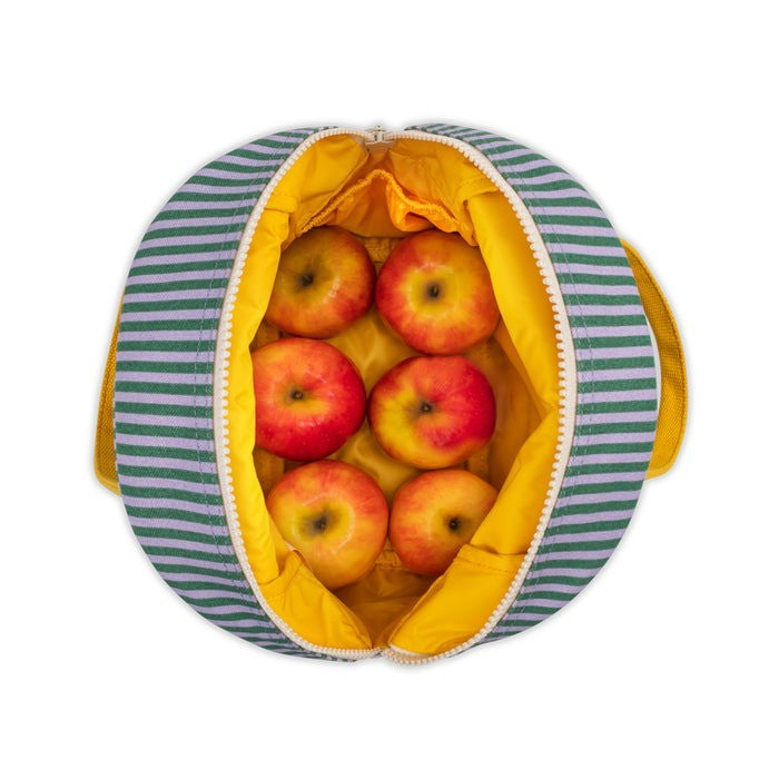 Fluf Zipper Lunch Bag - Candy Stripe Grass