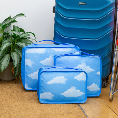Kikkerland Cloud Travel Packing Cubes Set Of 3
