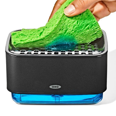 OXO Good Grips Black Soap Dispensing Sponge Holder