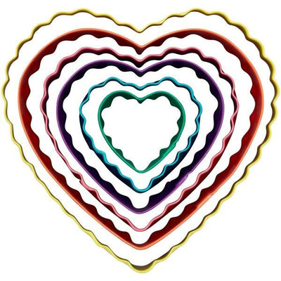 Wilton Double-Sided Heart Cookie Cutter Set Of 6