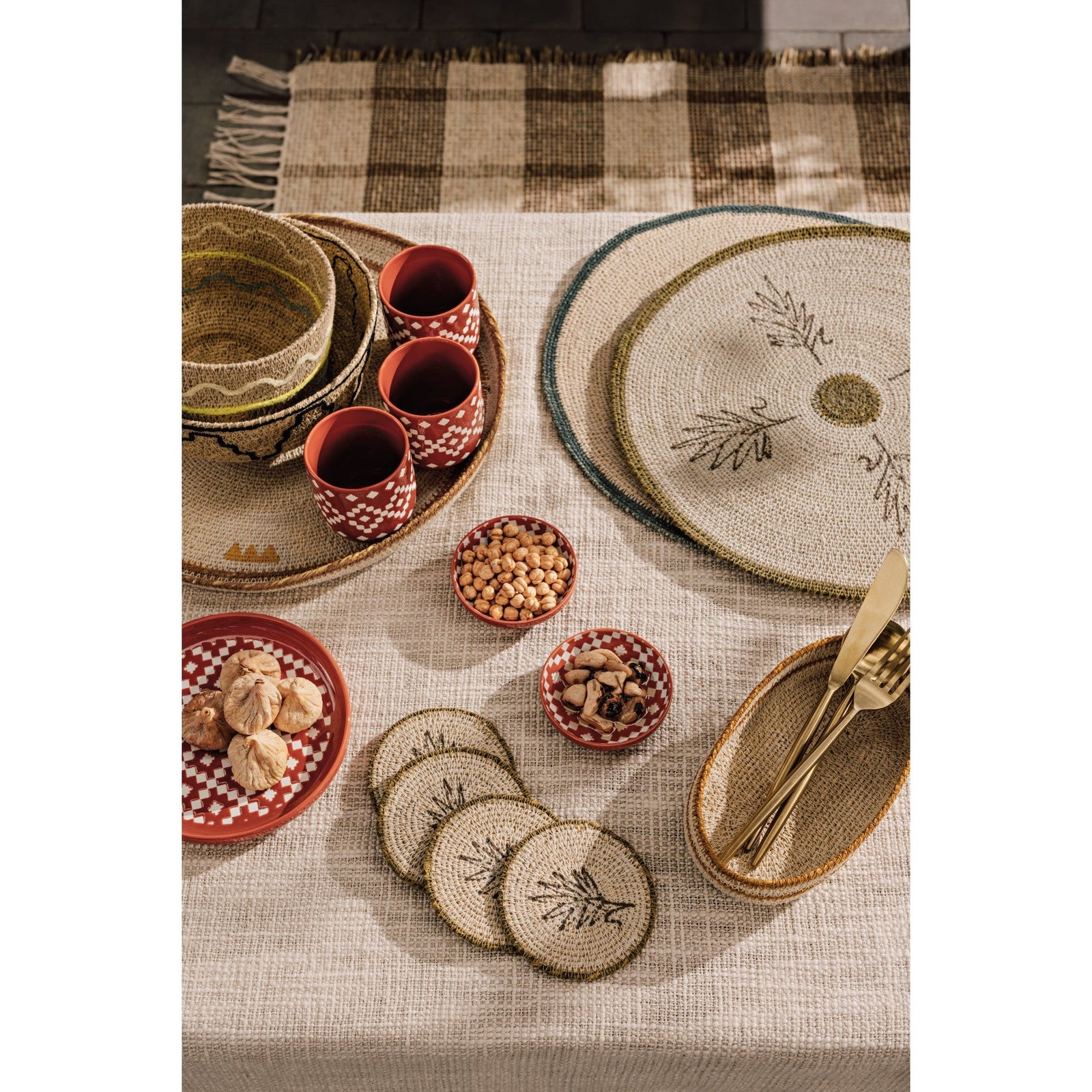 Danica Sylvan Seagrass Coaster Set Of 4