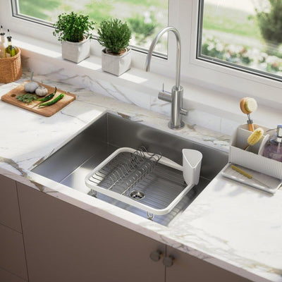 Umbra Sinkin Dish Rack - White